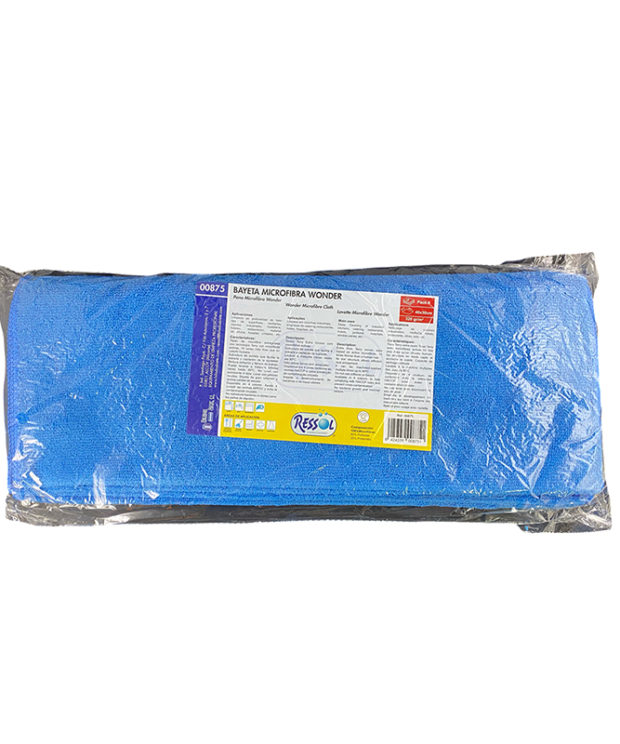 Bayeta microfibra wonder azul paquete 6 unidades